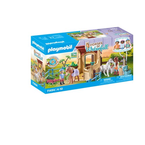 Playmobil Cavalières avec box et poneys