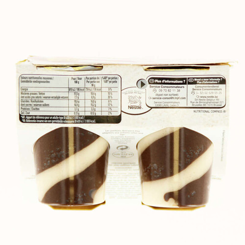 VIENNOIS Mousses liégeoises chocolat 4 x 90g