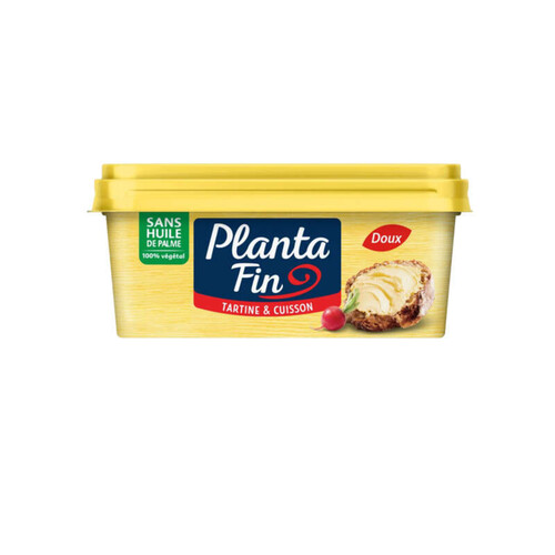 Planta Fin margarine doux 100% végétal 225g