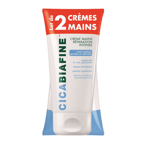 [Para] CicaBiafine Crème Mains Réparation Intense 2x75ml