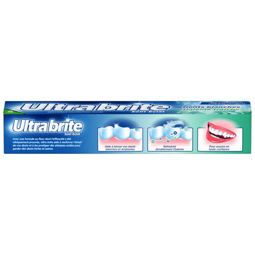 Ultra Brite dentifrice soin eclat dents blanches & haleine fraiche 75ml