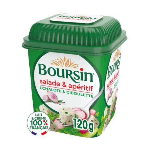 Boursin Echalote & Ciboulette Fromage Salade & Apéritif 120 g