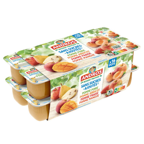 Andros Compote aux fruits 16 x 100g