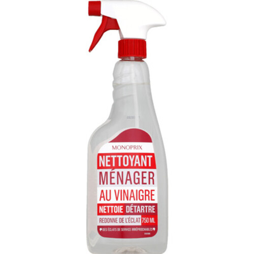 Monoprix spray nettoyant au vinaigre ménager 750ml