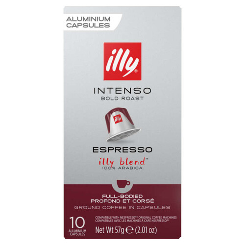 Illy Café Espresso Intenso 100% Arabica x10 capsules 57g