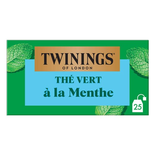 Twinings Thé Vert Menthe x25 Sachets 37,5g