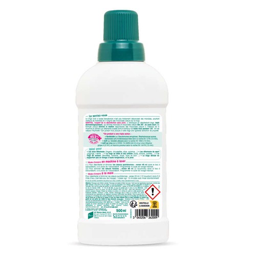 Sanytol Désinfectant Linge Fleurs blanches Stop odeurs 500ml