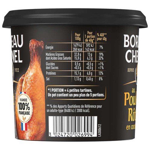 Bordeau Chesnel spécialité Charcutière au Poulet rôti en Cocotte 220g