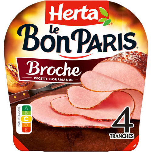 Herta Le Bon Paris jambon à la broche 4 tranches 140g
