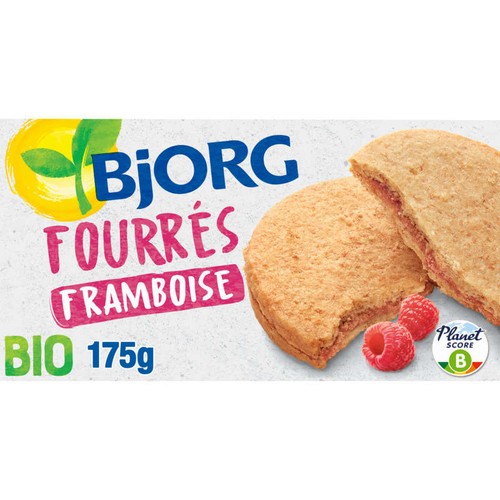Bjorg Biscuits Fourrés Framboises Bio 175g