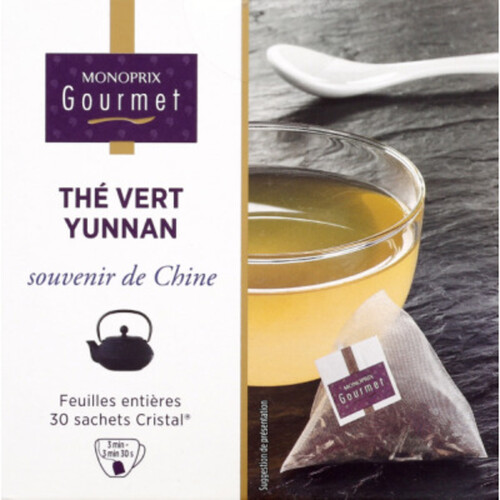 Monoprix Gourmet Thé Vert Yunnan, Souvenir De Chine 60G