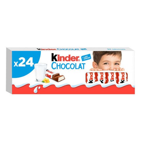 Kinder Chocolat tablette de 24 batônnets 300g