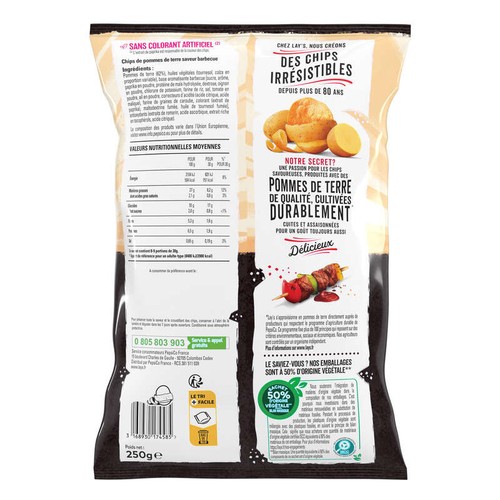 Lay's Chips Saveur Barbecue 250g