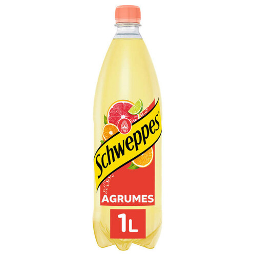 Schweppes Agrumes Boisson Gazeuse La Bouteille De 1 L