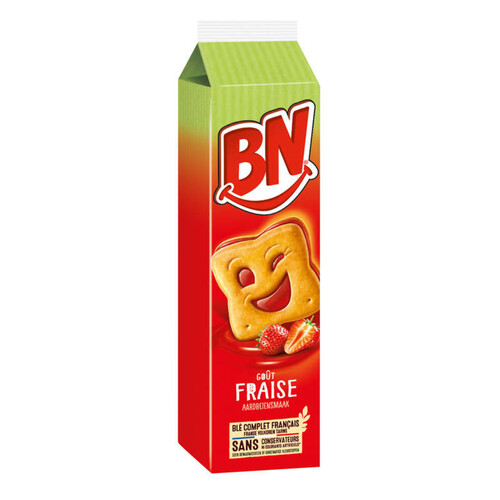 BN Biscuits fourrés goût fraise 285g
