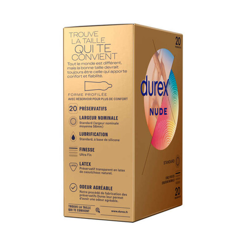 Durex Nude Préservatifs x20