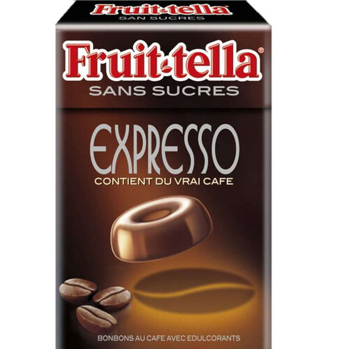 Fruittella Expresso Bonbons Au Café Avec Édulcorants Sans Sucres Boîte 49G