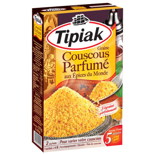 Tipiak Couscous Parfumé aux Epices du Monde  510g.