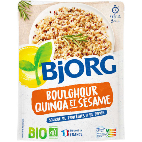 Bjorg Boulghour, Quinoa Et Sésame, Bio 250G