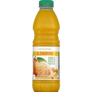 Monoprix Jus de clémentine 100% fruit pressé