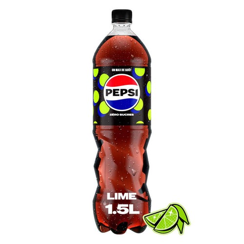 Pepsi Soda au Cola Sans Sucres Saveur Citron 1,5L