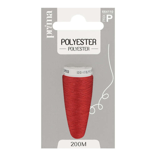 La Brosse Et Dupont Fil Polyester Rouge 200m