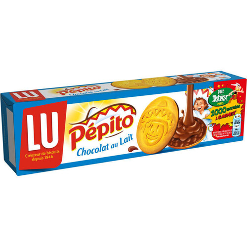 Lu Pepito Biscuits nappés au Chocolat au Lait 192g