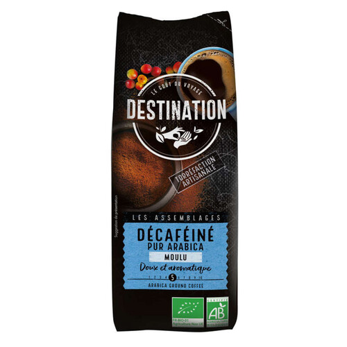 [Par Naturalia] Destination Cafe Café Moulu Décaféiné 100% Arabica N°9 250G Bio