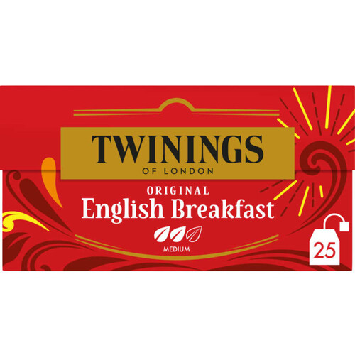 Twinings Thé Original English Breakfast 25 Sachets 40G