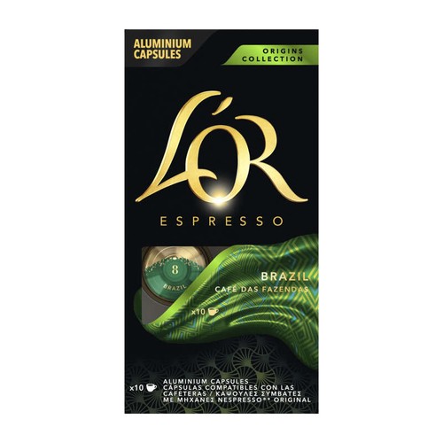 L'Or Espresso Brazil café x10 52g