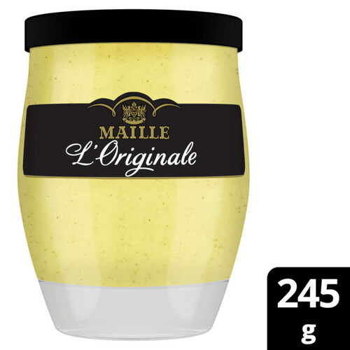 Maille L'Originale Moutarde Fine De Dijon Verre 245 G