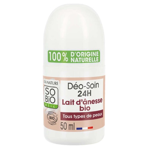 SO'BiO Étic Déodorant Hydratant Douceur Lait D'Ânesse Bio 50ml