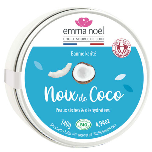 [Par Naturalia] Emma Noël Baume Gourmand au Karité et au Coco, Bio 140g