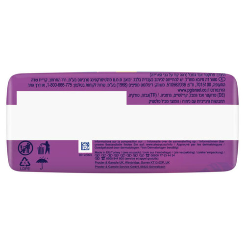 Always Platinium Serviettes Hygiéniques Avec Ailettes Douces x24