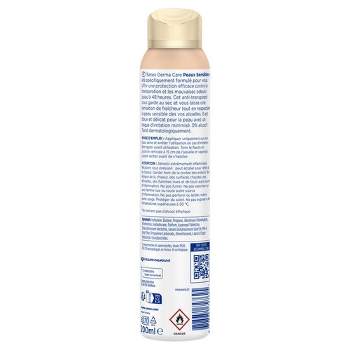 Sanex Derma Care Deodorant 48h Sensitive 200ml