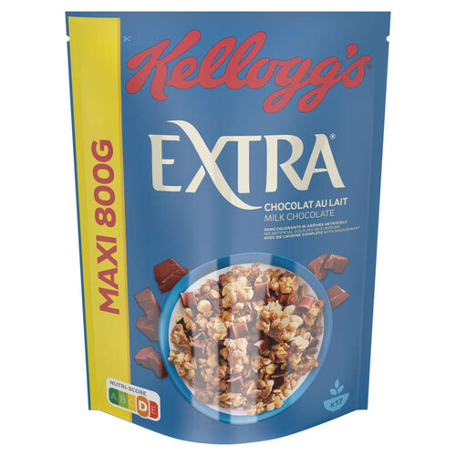 Kellogg's Céréales Extra chocolat au lait 800g
