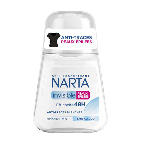 Narta anti-transpirant invisible peaux épilées 50ml