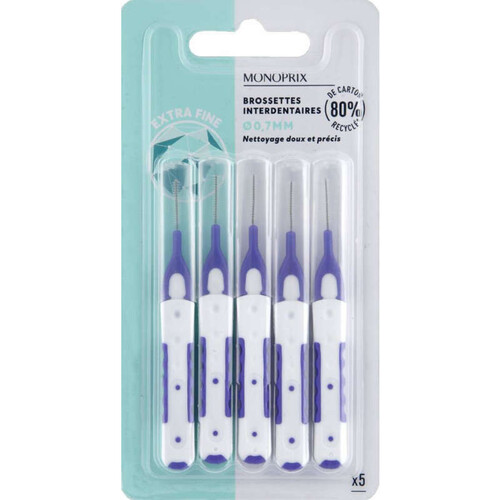 Monoprix brossettes interdentaires 0,7mm x5