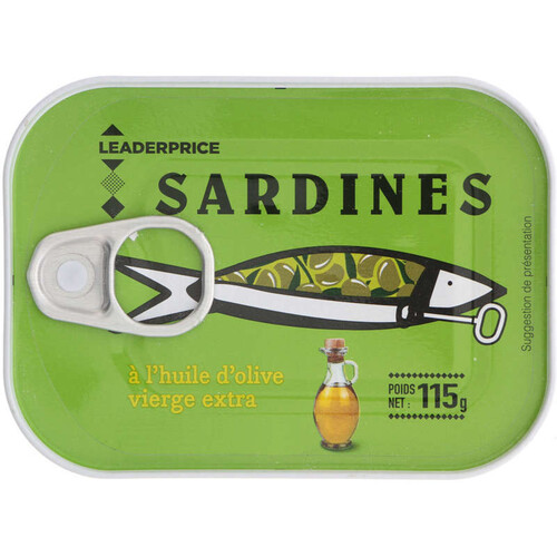 Leader Price Sardine à l’Huile d’Olive 115g