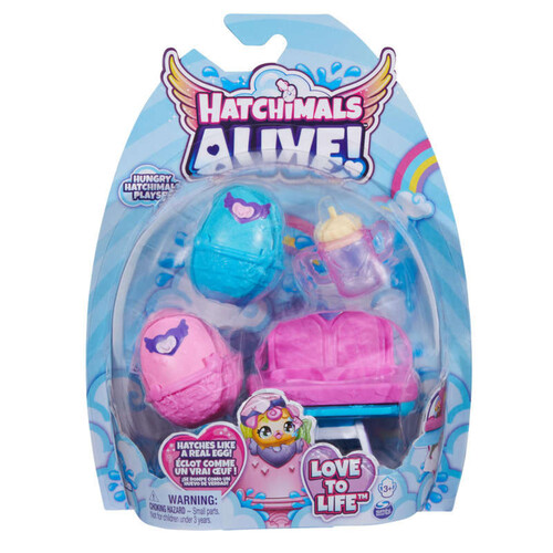 Spin Master pack de 2 hatchimals + chaise haute