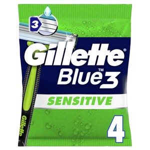 Gillette Blue 3 Sensitive, Rasoirs Jetables x4