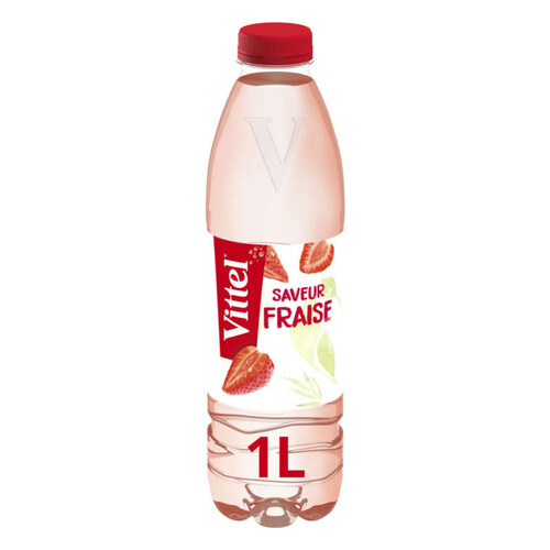 Vittel Up Eau Aromatisée Goût Fraise Bio Bouteille 1L