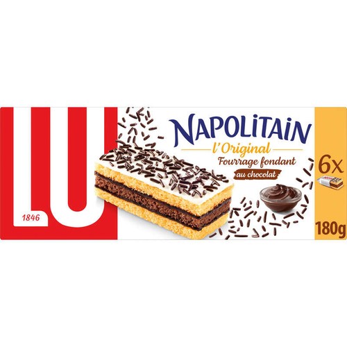 Lu Napolitain L'Original Gâteaux au Chocolat 180g