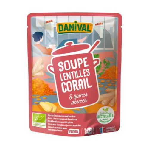 [Par Naturalia] Danival Soupe Aux Lentilles Corail & Épices 50Cl Bio