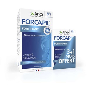 [Para] Forcapil Cheveux & Ongles Zinc Vitamine D 180+60 Gélules