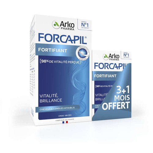 [Para] Forcapil Cheveux & Ongles Zinc Vitamine D 180+60 Gélules