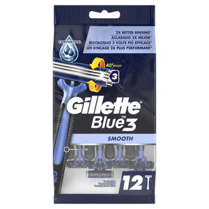 Gillette Rasoirs Jetables Blue3 Smooth X12