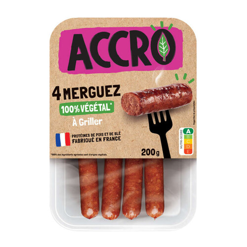 Accro Merguez 100% Végétal 200g