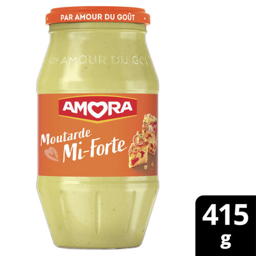 Amora moutarde mi-forte 415g