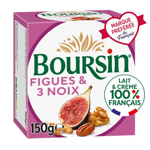 Boursin Fromage à tartiner Figue & 3 noix 150g